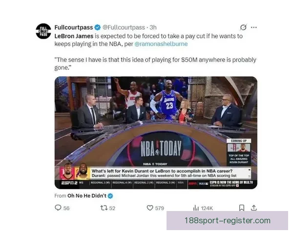 41岁勒布朗差1篮板三双遭多次争议判罚 湖媒怒批裁判判决荒谬